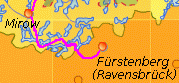 [Kaart Ravensbrück - Mirow]